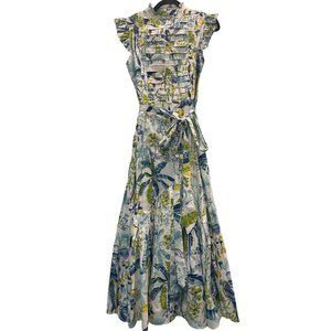 Womens Banjanan Amazon Dress Lisbon Garden White